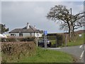 The road junction south of Langdon Farm