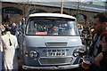 View of a 1969 Commer camper van in the Classic Car Boot Sale