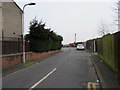 Rear access road to Monnow Walk and Frome Walk, Bettws, Newport