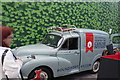 View of a Morris 1000 van in the Classic Car Boot Sale