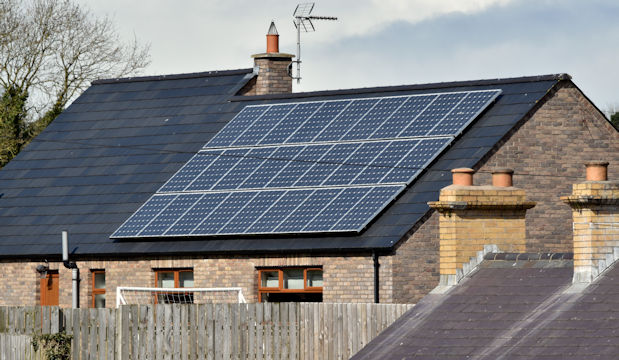 Solar panels, Saintfield (April 2016)