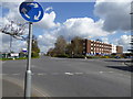 Mini-roundabout on Old Brighton Road South