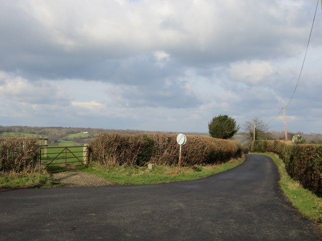 Road junction on Doleham Hill © Peter Wood :: Geograph Britain and Ireland