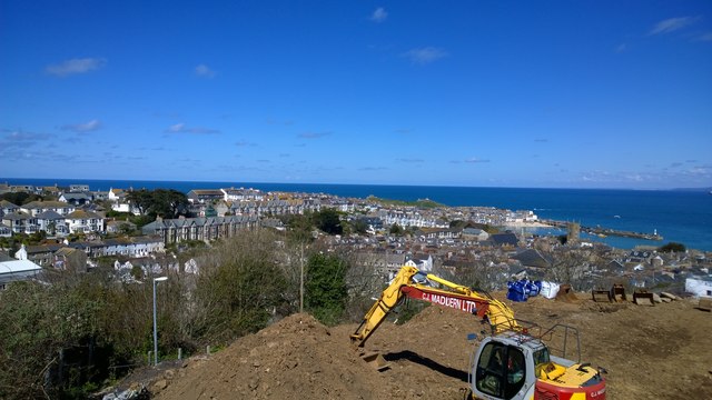 Construction above St Ives