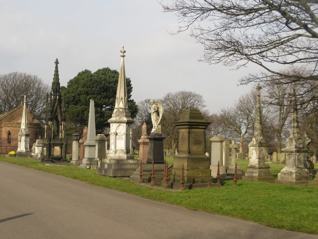 Monuments in Anfield Cemetery