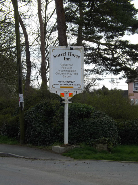 Sorrel Horse Inn sign