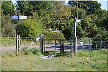 TR2648 : Kissing gate, North Downs Way by N Chadwick