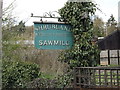 Shrubland Sawmill sign