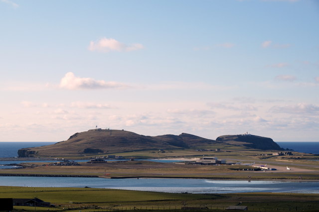 Pool of Virkie and Sumburgh from Exnaboe
