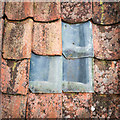 Glazed replacement pantiles on Nisbetfield field farm outbuildings