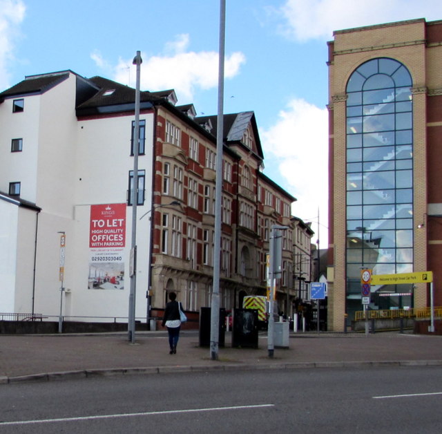 Offices (with parking) to let, High Street, Newport 