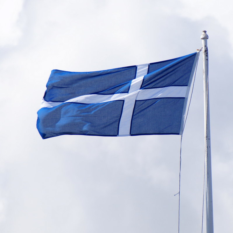 Shetland flag flying on the Amenity... © Mike Pennington cc-by-sa/2.0 ...