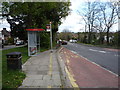 Bus stop and shelter on Enfield Road (A110)