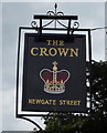 Sign for the Crown public house, Newgate Street