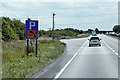SK7767 : Layby on the A1 near to Weston by David Dixon