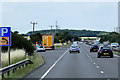 SK7767 : Layby on Northbound A1 near to Weston by David Dixon