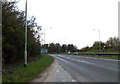 TM1054 : A140 Norwich Road & Roadsign by Geographer