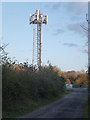 TF9242 : Communications mast near Wells-Next-The-Sea by Richard Humphrey