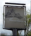 Sign for the Grandison public house, Bramfield