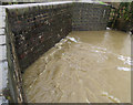 River Gwash goes under Brooke Road upstream side