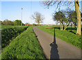 Tindon End Road towards Byeballs Farmhouse