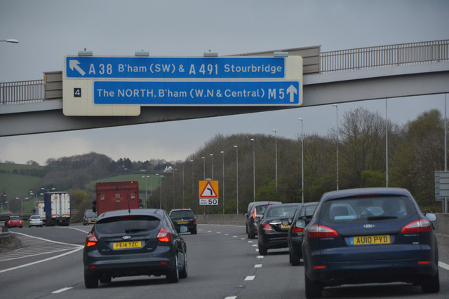 Bromsgrove District : The M5 Motorway © Lewis Clarke cc-by-sa/2.0 ...