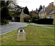 SP0937 : Cotswolds Area of Outstanding Natural Beauty sign, Broadway by Jaggery