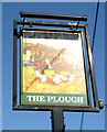 Sign for the Plough public house, Datchworth Green