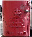 Cypher, Edward VIII postbox on Winchmore Hill Road, Southgate