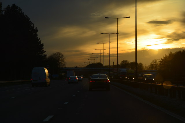 Newcastle-under-Lyme : The M6 Motorway