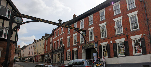 The Royal Green Man and Blackamoor's Head Commercial and Family Hotel, 10 St John Street, Ashbourne
