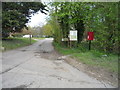 Elizabeth II postbox on Bayford Lane