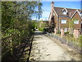 Path bordering the South East part of Kingshill houses