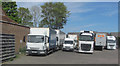 SP9211 : Some of the Lorries in J R Smith's Yard, Langdon Street, Tring by Chris Reynolds