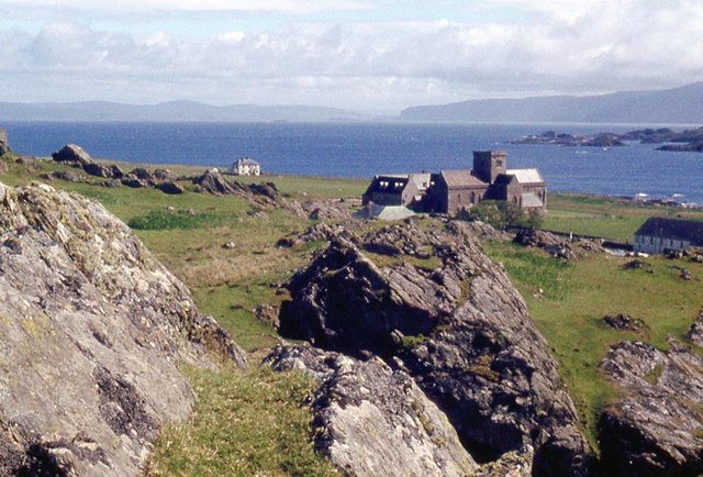 Iona Abbey from Cnoc Mòr