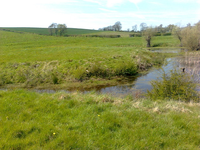 Moat near Pendock Moor