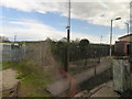 The London end of the disused platform at Frome station