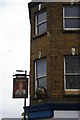 TQ3570 : Penge: sign on the boarded-up Alexandra pub by Christopher Hilton