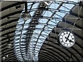 NZ2463 : Newcastle Central station roof and clock by Mike Quinn