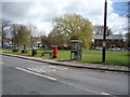 Elizabeth II postbox and phonebox on Repps Road, Martham