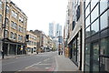 TQ3382 : View of the Broadgate Tower from Curtain Road by Robert Lamb