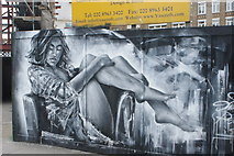 TQ3382 : View of street art on Great Eastern Street #20 by Robert Lamb