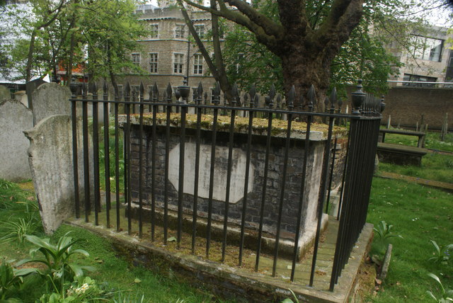 View of a grave in Bunhill Fields