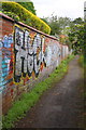 Footpath along the backs of the houses of Belvedere Road