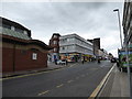 Looking north-northwest in Stafford Street