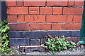 Benchmark on ESS wall, Mayfield Road