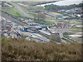 Port Talbot Parkway station from Mynydd Dinas