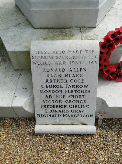 World War Two Memorial at Foulsham