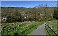 Peveril Castle, Castleton: The start of the climb to the castle