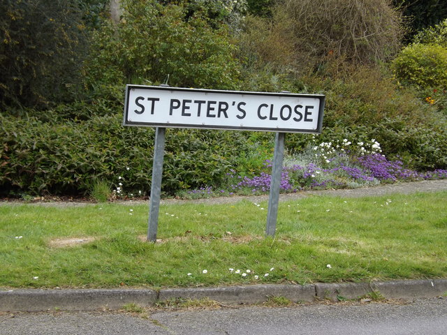 St.Peter's Close sign